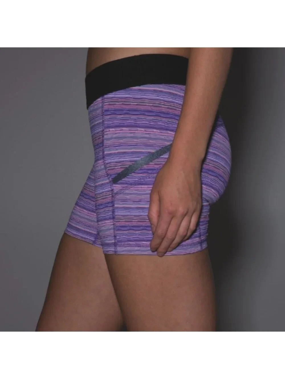 Lululemon What The Sport Short Space Dye Twist Iris Flower Pink Shell